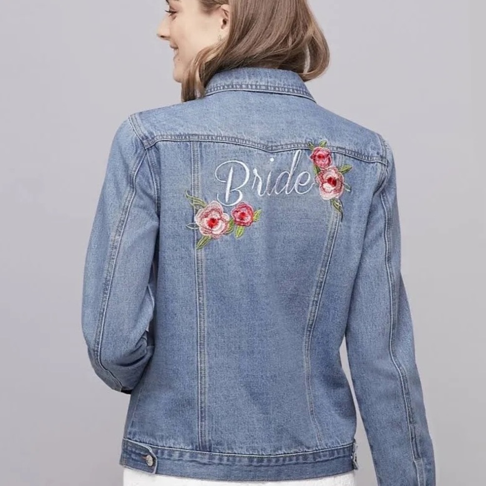 David’s Bridal Bride Denim Jacket